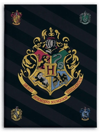 7: Børnetæppe - Harry Potter - 100x140 cm - Blødt og lækkert Fleece tæppe - Borg Living